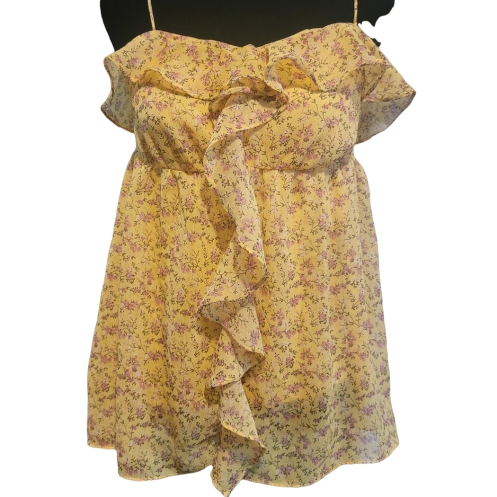 Candie's Ruffled Baby Doll Top Medium